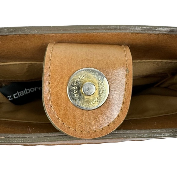 Vtg Liz Claiborne Square Bucket Shoulder Bag Brown Braided Vegan Coastal Preppy - Picture 8 of 14